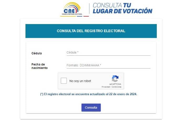 ✅ Consulta tu lugar de votación CNE 2026 por cédula