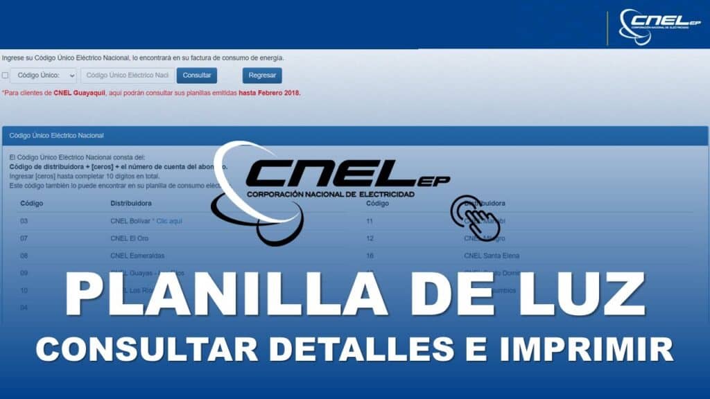 ✅ Consultar Planilla Luz Guayaquil 2026 – CNEL EP Online