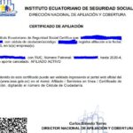✅ Certificado de Afiliación IESS Ecuador 2026 – Descarga Gratis Online