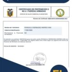 ✅ Certificado de NO pertenecer a las Fuerzas Armadas Ecuador 2026