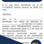 ✅ Certificado de Trabajo Ecuador 2026 – Modelo Word Gratis