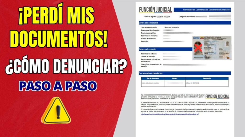 ✅ Cómo Denunciar Pérdida de Cédula Ecuador 2026 – Guía Completa