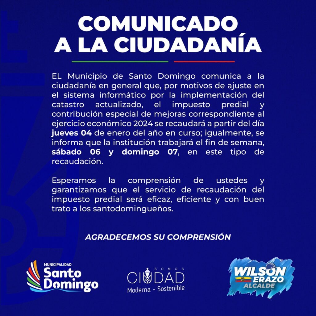 ✅ Consulta Impuesto Predial Santo Domingo Tsáchilas 2026