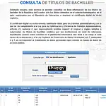 ✅ Consulta Título de Bachiller Ecuador 2026 – Certificado Digital
