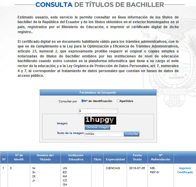 ✅ Consulta Título de Bachiller Ecuador 2026 – Certificado Digital