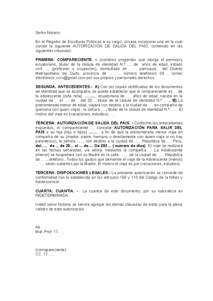 ✅ Permiso de Salida del País para Menores Ecuador 2026 – Guía Completa