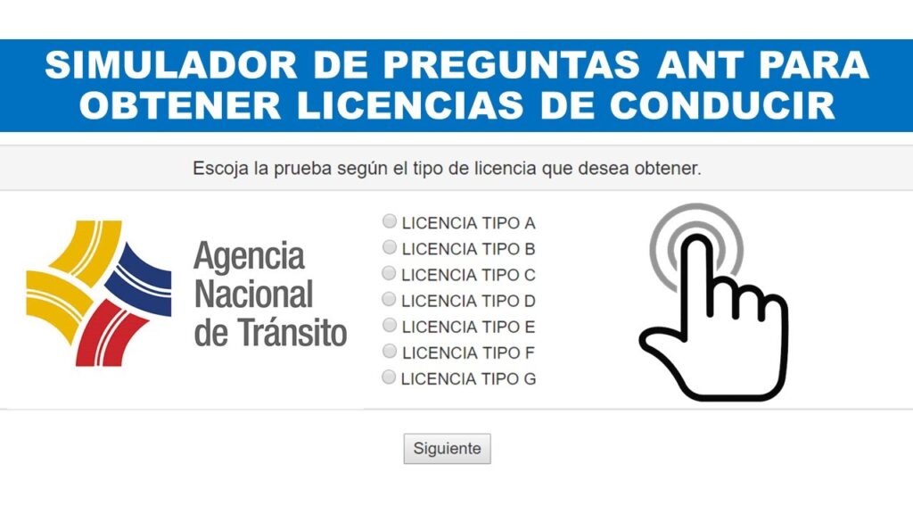 ✅ Simulador Licencia Tipo A Ecuador 2026 – Practica Gratis