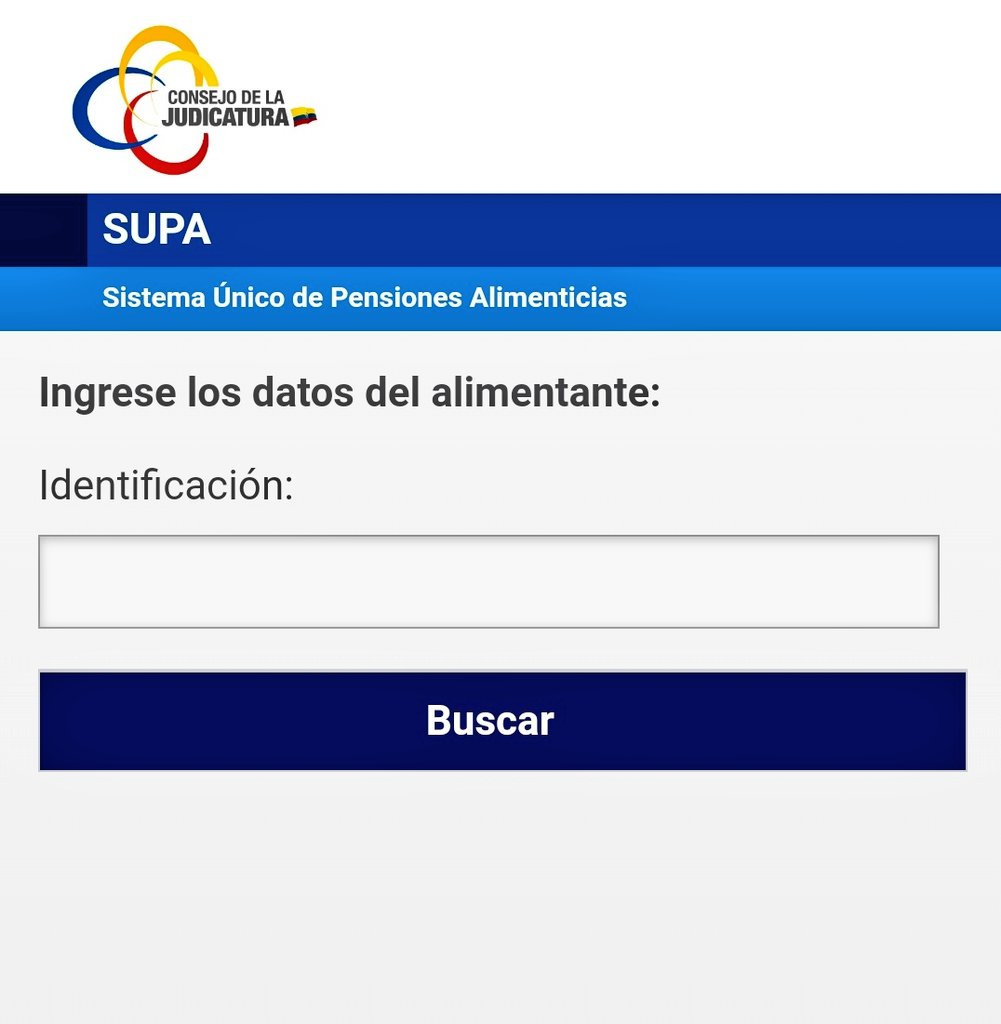 ✅ Sistema SUPA Ecuador 2026 – Consulta Pensiones Alimenticias