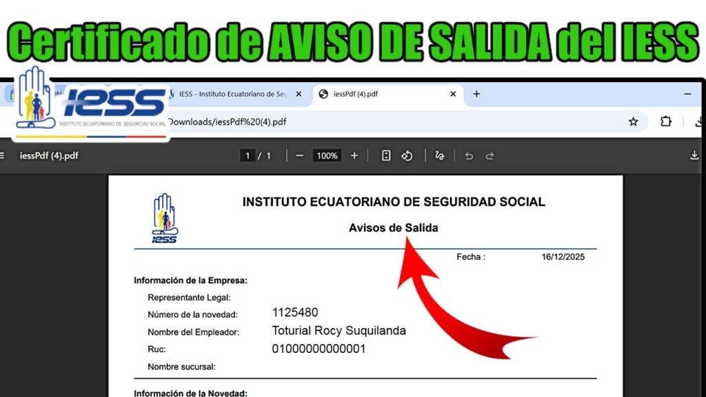 ✅ Aviso de Entrada IESS Ecuador 2026 – Guía Completa