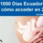 ✅ Bono 1000 días Ecuador 2026: Consulta, requisitos y beneficios