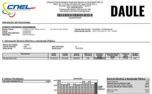 ✅ Consultar Planilla de Luz Daule CNEL EP 2026 – Guía Completa