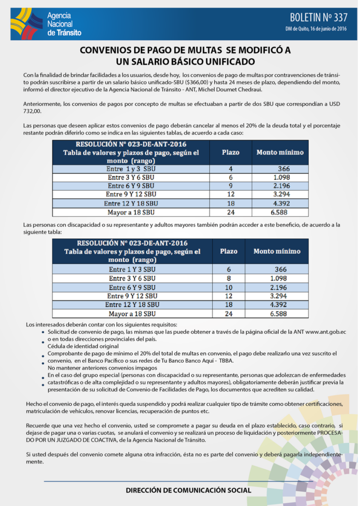 ✅ Convenios de Pago Multas ANT Ecuador 2026 – Requisitos y Proceso