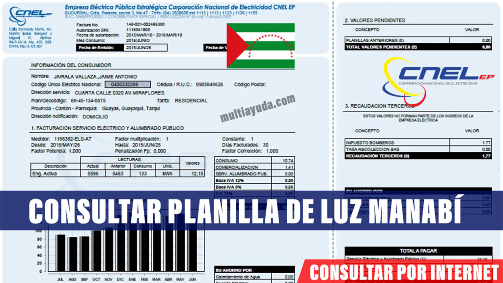 ✅ Planilla de Luz Manabí CNEL 2026 – Consultar e Imprimir Fácil