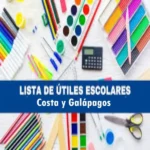 ✅ Lista Útiles Escolares Costa y Galápagos 2026-2027 – Oficial Mineduc