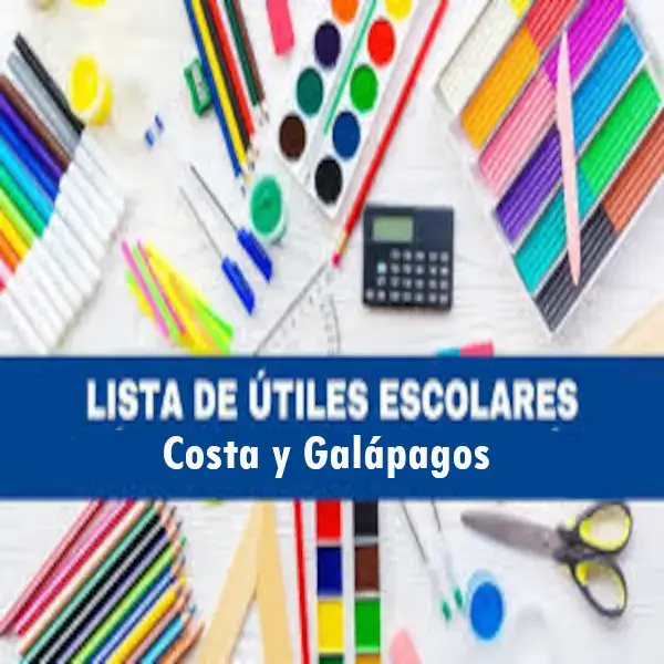 ✅ Lista Útiles Escolares Costa y Galápagos 2026-2027 – Oficial Mineduc
